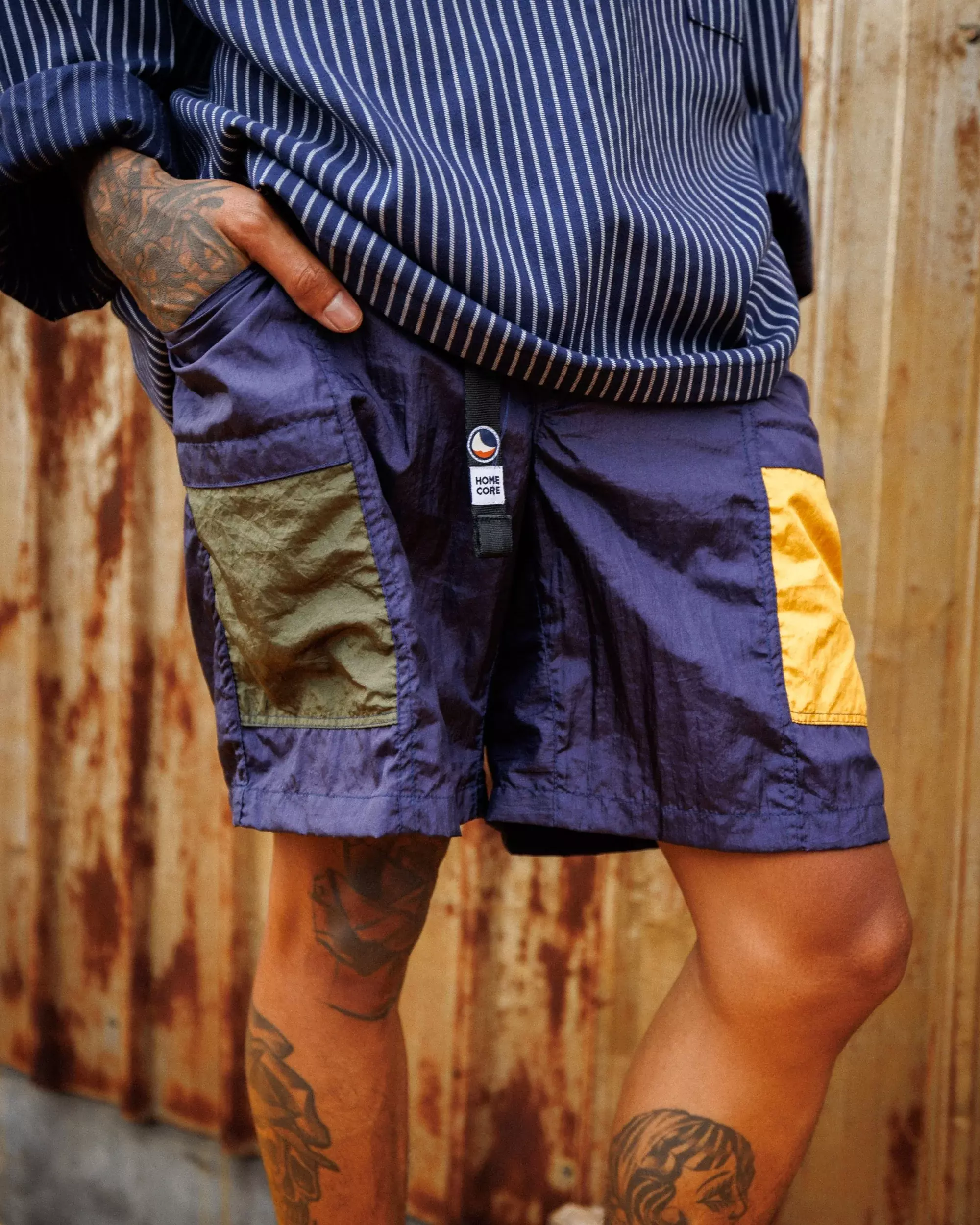 Homecore Blue Multi Trek Short Herren blau